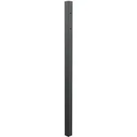 Anschlagpfosten für Einzeltor Anthrazit - Ø 6 cm, Höhe 170 cm - Robuster Anschlagpfosten aus Aluminium für Einzeltore, kunststoffbeschichtet in Anthrazit. Ideal zum Einbetonieren, für eine stabile und langlebige Lösung im Außenbereich.