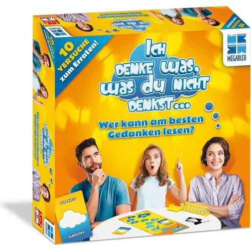 Megableu | Ich denke was, was du Nicht denkst... | Brettspiele | Familienspiele und Kinder Party Spiele | Gesellschaftsspiele | Denkspiele für Kinder | Für 3 – 6 Spieler ab 7 Jahren