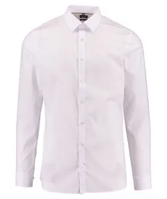 OLYMP Langarmhemd 0466/64 - Elegantes Hemd in Weiß - Business- & Abendmode für Herren, aus 97% Baumwolle für hohen Tragekomfort und optimale Bewegungsfreiheit, Größe 37.