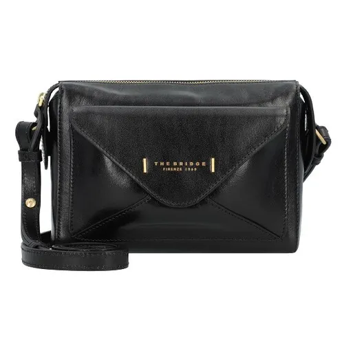 The Bridge Umhängetasche Leder 20 cm schwarz TAS023389 - Stylische Umhängetasche aus hochwertigem Leder mit praktischem Reißverschluss und verstellbarem, abnehmbarem Riemen. Idealer Begleiter für jeden Anlass mit ausreichend Stauraum für deine Essentials.