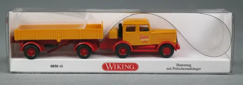 WIKING 085048/0850 48 (H0,1:87) Hanomag mit Pritschenanhänger "Bölling" NEUWARE!