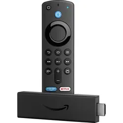 Amazon Fire TV Stick (2021) - Streaming Stick mit Alexa-Sprachfernbedienung, 50 % leistungsstärker für schnelles Full HD-Streaming und Heimkino-Klang mit Dolby Atmos