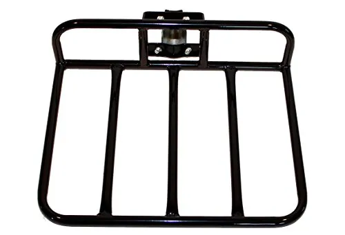Gepäckträger Fahrrad Vorne VR - Schwarz, ideal für Omafiets mit einfacher Lenkermontage
