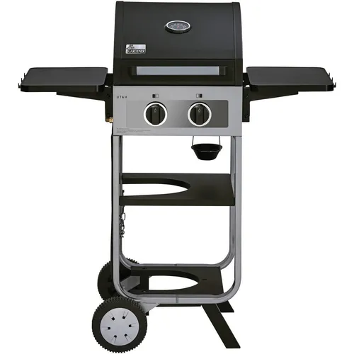 Mr. Gardener Gasgrill »Utah« - Edelstahl-Gasgrill mit Piezo-Zündung und einer großzügigen Grillfläche von 38 x 33 cm, ideal für Grillabende im Freien.