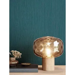 Newroom Vliestapete, Blau Tapete Glamour Leicht Glänzend - Unitapete Petrol Gold Uni Modern Einfarbig Struktur für Wohnzimmer Schlafzimmer Küche grün