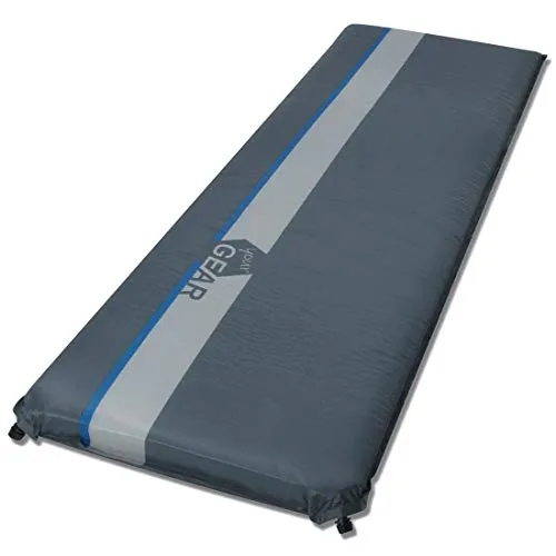 your GEAR ISO 1000 selbstaufblasbare Isomatte - Luftmatratzen & Isomatten mit 10 cm dickem Vollschaumkern, ideal für Komfort bis -22°C und vielseitig einsetzbar beim Camping oder als Gästebett.