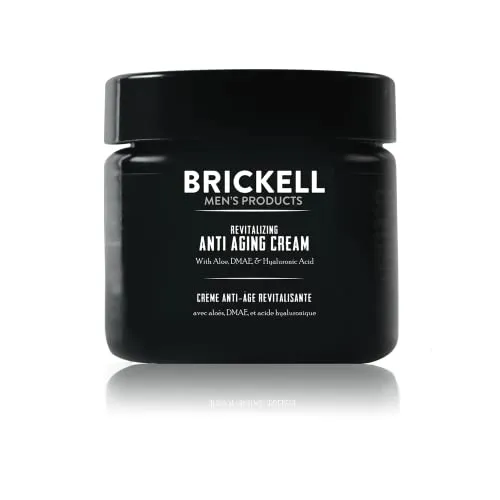 Brickell Men's Gesichtscreme - Revitalisierende Anti-Aging Creme für Männer - Hochwertige Gesichtscreme für Männer mit natürlichen Inhaltsstoffen. Ideal zur Pflege trockener Haut und für ein frisches, strahlendes Aussehen. Unparfümiert und schnell einziehend für den täglichen Gebrauch.