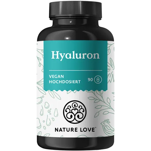 Hyaluron Kapseln - 90 Kapseln für 3 Monate - Pflanzliche Heilmittel für Haut, Haar und Nägel, mit natürlichen Inhaltsstoffen wie Hyaluronsäure und Zink für effektive Anti-Aging Unterstützung.