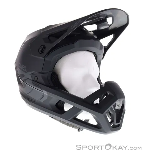 O'NEAL SL1 Helmet SOLID Schwarz - Größe M - Fahrradhelm mit maximalem Luftstrom und Kühlung, ideal für Enduro-Fahrer. Leichtgewichtiger Full-Face Helm mit sicherem Break-away Schraubensystem für optimalen Schutz.