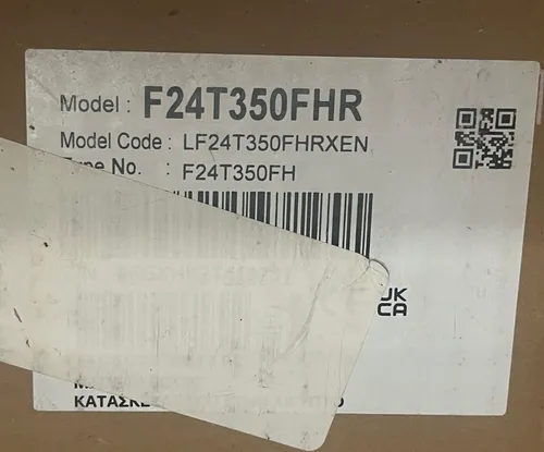 Samsung F24T350FHR 24 Zoll Monitor - 24 Zoll IPS-Monitor mit 1920x1080 Pixel Auflösung und 75 Hz Bildwiederholrate. Genießen Sie flüssige Bilder und eine augenschonende Nutzung dank Flicker-Free-Technologie – ideal für Arbeit und Gaming.