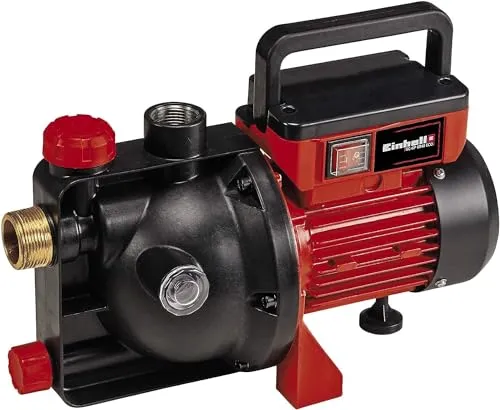 Einhell Gartenpumpe GC-GP 6040 ECO - Effiziente 600 W Wasserpumpe - Wasserpumpen mit 4.000 L/h Fördermenge, frostgeschützt und ideal für die umweltfreundliche Gartenbewässerung. Klappbarer Handgriff für einfachen Transport.