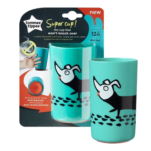Super Cup kubek z przyczepną podstawą 12m+ Zielony 300ml Tommee Ti 5010415472021