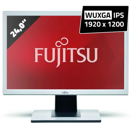 Fujitsu Display B24W-5 ECO - 24 Zoll WUXGA Monitor - 24 Zoll Monitor mit 1920 x 1200 WUXGA Auflösung, höhenverstellbar und schwenkbar für individuellen Komfort. Ideal für den täglichen Einsatz im Büro oder Homeoffice.