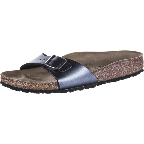 Birkenstock Madrid Sandalen Damen in metallic black, Größe 38 FS 2025