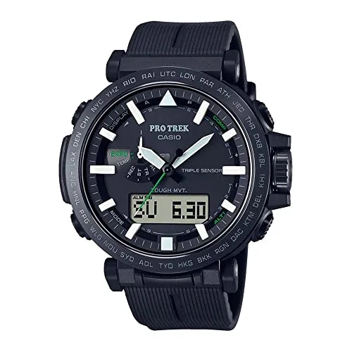Casio Prw-6621y-1er Pro-trek Uhr - Armbanduhr für Herren, wasserfest und ideal für Outdoor-Abenteuer mit langlebigem Mineralglas.