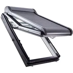Roto Außenrollladen Designo ZRO M R7 Manuell, 65x118 cm - Rollläden & Zubehör - Manuelle Beschattung mit doppelwandigen Alu-Lamellen für idealen Wetter- und Witterungsschutz, inklusive bis zu 5 Jahre Garantie bei Online-Registrierung.