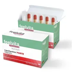 Genius Feelvita Nutrition LipoXanthin® Forte Kapseln – 6 Monate Vorrat (180 Stück) - Praktische Nahrungsergänzung mit 180 Kapseln für eine einfache tägliche Einnahme. Ideal für alle, die Wert auf Kontinuität und geprüfte Inhaltsstoffe legen.