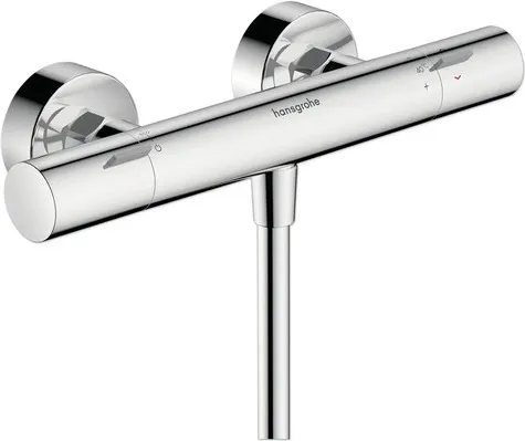 hansgrohe Duscharmatur ECOSTAT LIFE mit Thermostat - Genieße präzise Wassertemperaturkontrolle mit der hansgrohe ECOSTAT LIFE Duscharmatur. Die elegante Chromoberfläche ist leicht zu reinigen und passt perfekt in jedes Badezimmer. Ideal für komfortable Duscherlebnisse!