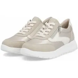 Remonte Keilsneaker Schnürschuh beige 41 EU - Bequemer Halbschuh mit seitlichem Reißverschluss, ideal für den Alltag. Das gepolsterte Softfußbett sorgt für hohen Tragekomfort bei jedem Schritt.