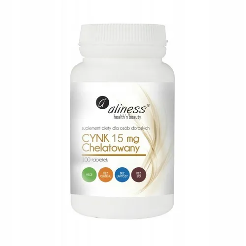 Aliness Chelatisiertes Zink 15 mg 100 Tabletten IMMUNITÄT Testosteron HAUT Haare