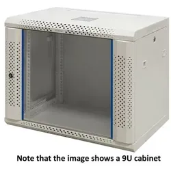 19? wall cabinet 6U 600 × 450 glass door white - Gehäuse - Wall mount - Weiß