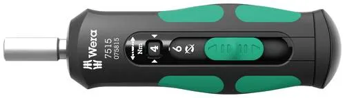 Wera Bit-Schraubendreher 05075815001 - 1/4" (6.3 mm), präziser Drehmoment-Schraubendreher für professionelle Anwendungen