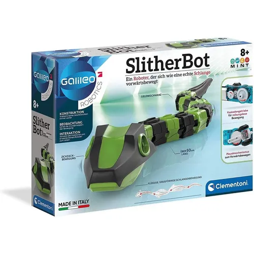Galileo Experimentierkasten Robotics - SlitherBot - Experimentierkasten für Kinder ab 8 Jahren, inkl. Bausatz für 40cm langen Schlangen-Roboter, fördert technisches Verständnis und Neugier durch interaktive Experimente zur Bewegung.