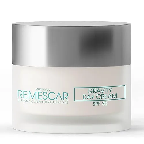 Remescar Gravity Tagescreme SPF 20 50ml – Straffende Anti-Aging-Creme mit Kollagen & Elastin – Reduziert Falten & verbessert Hautfestigkeit