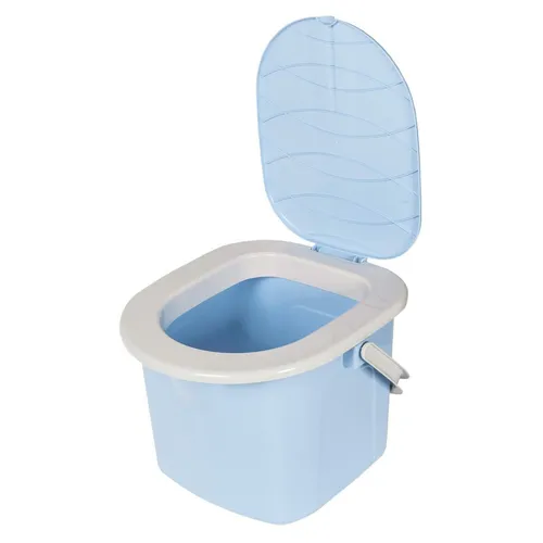 Campingtoilette BranQ 15,5L - Tragbare Eimertoilette für Camping - Camping-Toilette für unterwegs, leicht und kompakt mit 15L Kapazität, ideal für Wohnmobile und Outdoor-Aktivitäten.