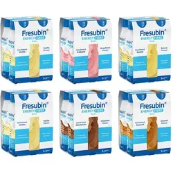 Fresubin Energy Fibre Drink Mischkarton - 4,8 l Trinkflasche, hochkalorisch mit Ballaststoffen, ideal für Diätmanagement bei Mangelernährung