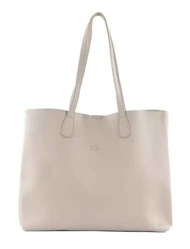 H.I.S Shopper in Ecru - Stilvoller Begleiter - Shopper aus 100% Polyurethan, unifarben in Ecru, mit zwei praktischen Henkeln. Ideal für den Alltag, geräumig und leicht mit einem Gewicht von nur 555 g.