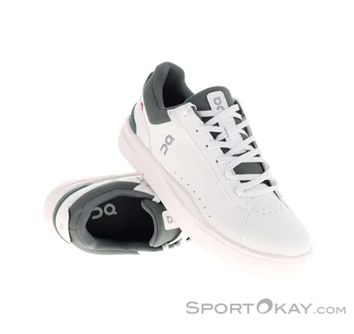 ON Running Herren The Roger Advantage Sneaker, White Olive, 41 EU - Herren-Sneaker mit dämpfender Zwischensohle für höchsten Komfort und langlebiger Gummilaufsohle für optimale Traktion – ideal für aktive Tage.