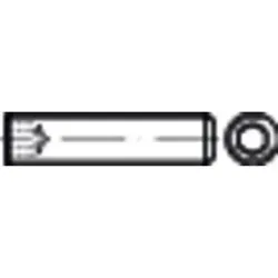 MONTE VELO Madenschraube mit Kegelstumpf M6x25 25Zoll 6mm silber
