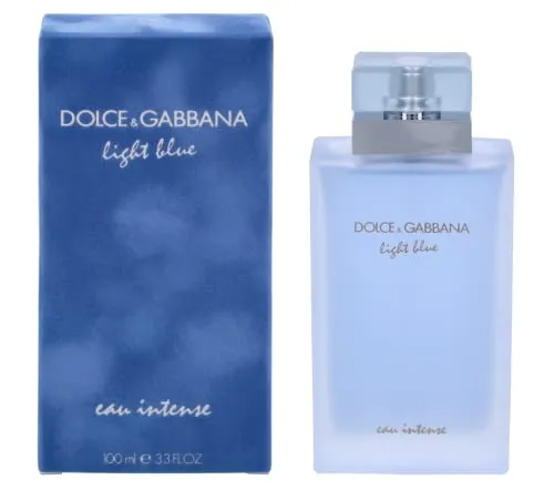 Dolce & Gabbana Light Blue Eau Intense Eau De Parfum 100 ml - Damendüfte mit intensiven Zitrusnoten, ideal für einen frischen und langanhaltenden Duft, perfekt für den Sommer.