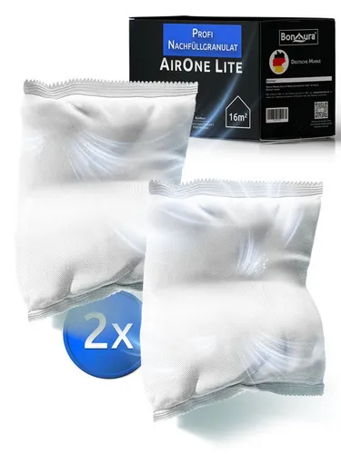 BonAura Luftentfeuchter-Nachfüllpack Entfeuchter Granulat im Vliesbeutel, 2er-, 4er- oder 6er Set, 450g pro Stk., Geruchsneutral