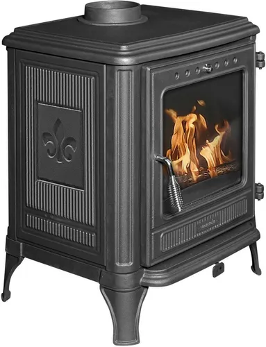 Gussofen Heathus »Castor 85«, 7 kW: Eleganter und effizienter Gusskaminofen - Kaminöfen mit 7 kW Nennwärmeleistung, beeindruckender Panoramascheibe und hoher Effizienz von 83,14 % für optimale Heizkostenersparnis.