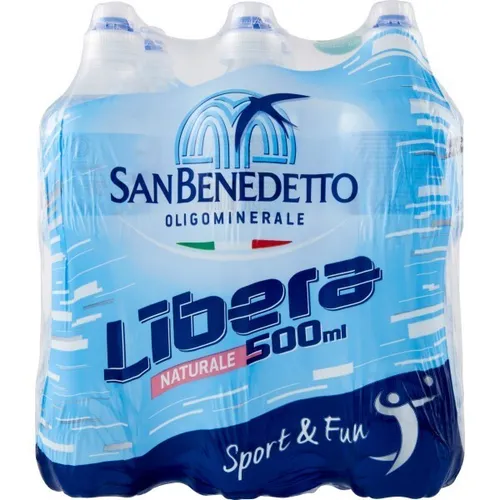 6x San Benedetto Naturale Libera Oligomineralisches Natürliches Wasser PET 500ml