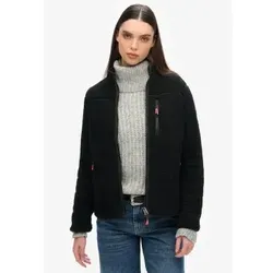 Fleecejacke SUPERDRY "OUTDOOR FULL ZIP FLEECE" Damen XS schwarz - Funktionsjacke für Damen, ideal für kühle Temperaturen. Der relaxed fit und die Reißverschlusstaschen bieten Komfort und Sicherheit für Ausflüge oder den Arbeitsweg.