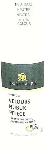 Velours Nubuk Wildleder Pflege Solitaire FARBLOS NEUTRAL Stic 75 ml - Schuhcreme & Pflegeprodukte für alle Wildleder- und Nubukarten, sorgt für langanhaltenden Schutz und Frische Ihrer Schuhe.