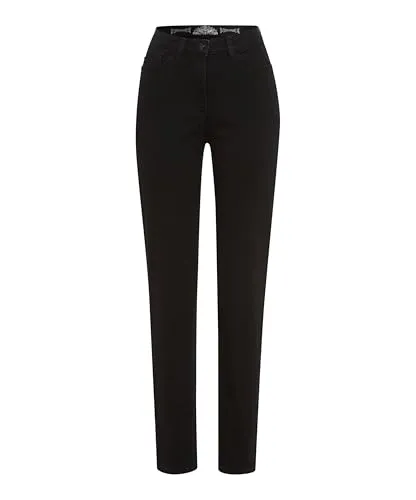 Raphaela by Brax Style Patti Straight Black 36K - Damen-Jeanshosen in modernem Slim Fit, aus hochwertigem Baumwollmix für optimalen Tragekomfort und stylische Optik.