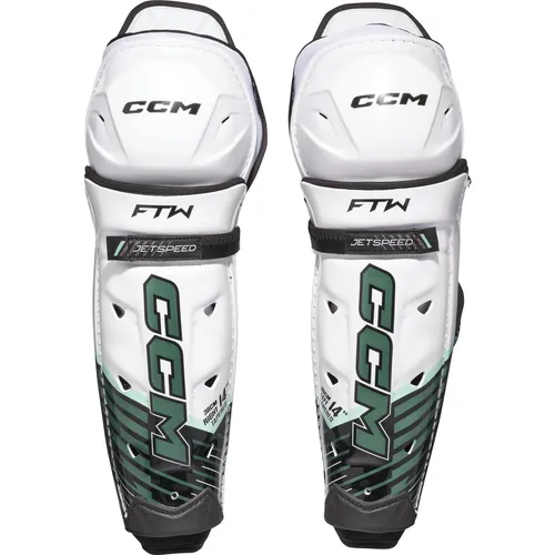 CCM JetSpeed FTW SR Hockey-Schienbeinschoner für Damen (SR 12"/30 cm) (12XL) - Robuste Hockey-Schienbeinschoner für Damen, bieten optimalen Schutz und Bewegungsfreiheit. Ideal für leidenschaftliche Spielerinnen, die Wert auf Sicherheit legen.