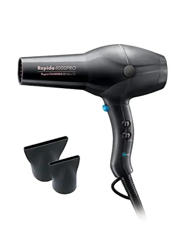 DIVA Haartrockner Rapida 4000 Pro Föhn - Haartrockner mit 2 Temperaturstufen für individuelles Styling, schnell und effizient für ein glänzendes Ergebnis.