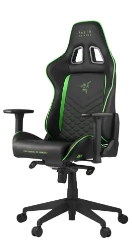 Razer TAROK PRO - Razer Edition Gaming Chair, mit Memoryfoam Kissen und verstellbaren 3D-Armlehnen für maximalen Komfort und Unterstützung
