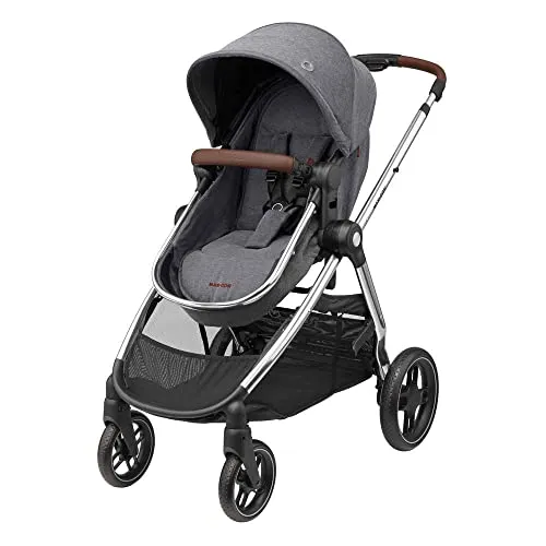 Maxi-Cosi Zelia Luxe 2-in-1-Kinderwagen - Hochwertiger 2-in-1-Kinderwagen für Kinder von Geburt bis 22 kg. Praktisch und stilvoll: Einhand-Faltmechanismus, großer Einkaufskorb und kompatibel mit Maxi-Cosi Babyschalen. Ideal für moderne Eltern.