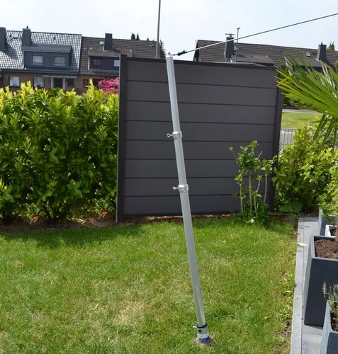 Aluminium Teleskopmast Sonnensegelmast 2,8 m - Pavillon- & Pergolateile, stabil und höhenverstellbar für optimalen Schatten und Schutz im Garten