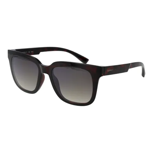 Esprit Sonnenbrille ET39127 52545 braun - Sonnenbrille mit 100% UV-Schutz, brauner Vollrandfassung aus Kunststoff und grauen Verlaufsgläsern für stilvollen Schutz an sonnigen Tagen.