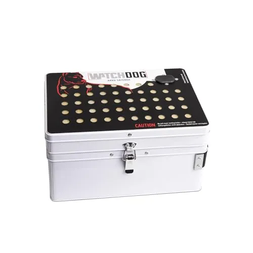 Trendgolf Akku Ladebox Watchdog - Golfmobilzubehör mit feuerfester Box zum Schutz vor Brand, maximale Ladegröße 300Wh, ideal für sicheres Laden von Akkus.