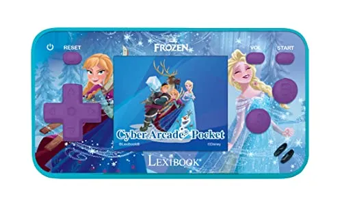 Lexibook Die Eiskönigin Cyber Arcade Pocket - Tragbare Spielkonsole mit 150 Spielen, ideal für unterwegs. 1,8" LCD-Bildschirm und eingebauter Lautsprecher sorgen für stundenlangen Spielspaß!