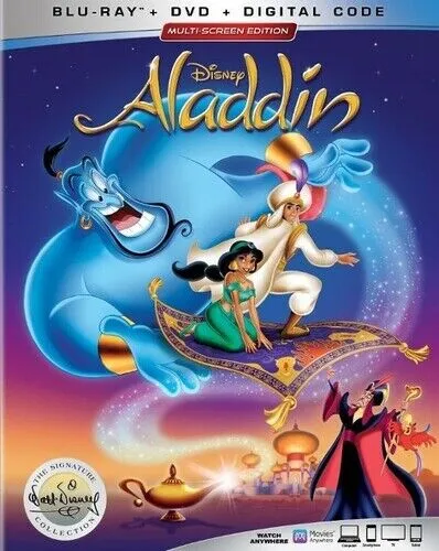 Aladdin (The Walt Disney Signature Collection) [New Blu-ray] With DVD, 2 Pack,