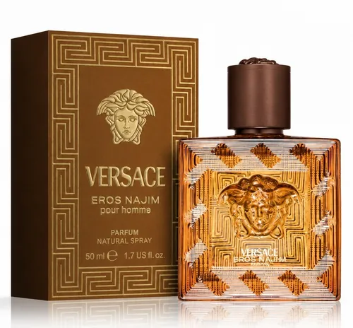 Versace Eros Najim Eau de Parfum Spray, 100 ml - Eau de Parfum für Damen, verführerischer Duft mit intensiven Noten von Zitrus und Vanille für unvergessliche Momente.